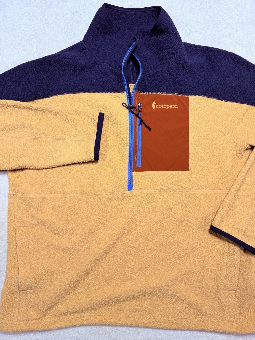 Cotopaxi Fleece Pullover Half Zip Colorblock Retro Gorpcore Hiking Mens Sz XL